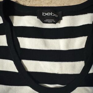 bebe Striped Knit Dress